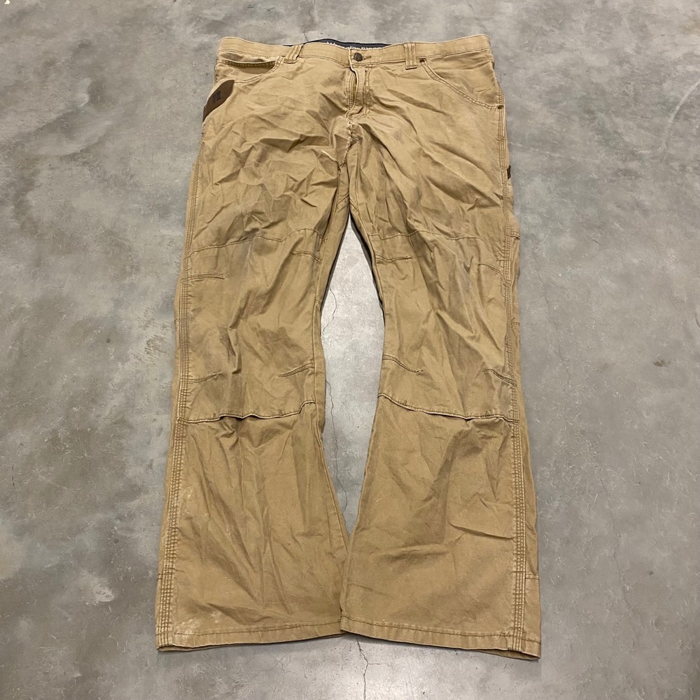 Wrangler Riggs Workwear Carpenter Pants Tan Khaki Relaxed Fit 38x30 Work Utility